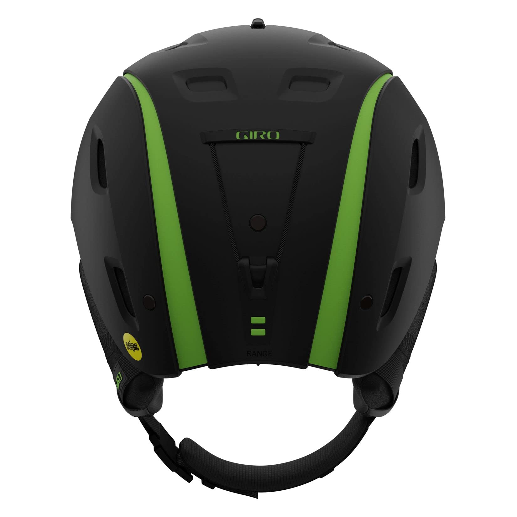 Giro Range MIPS Ski Helmet - Snowboard Helmet for Men & Women - Matte Black/Bright Green