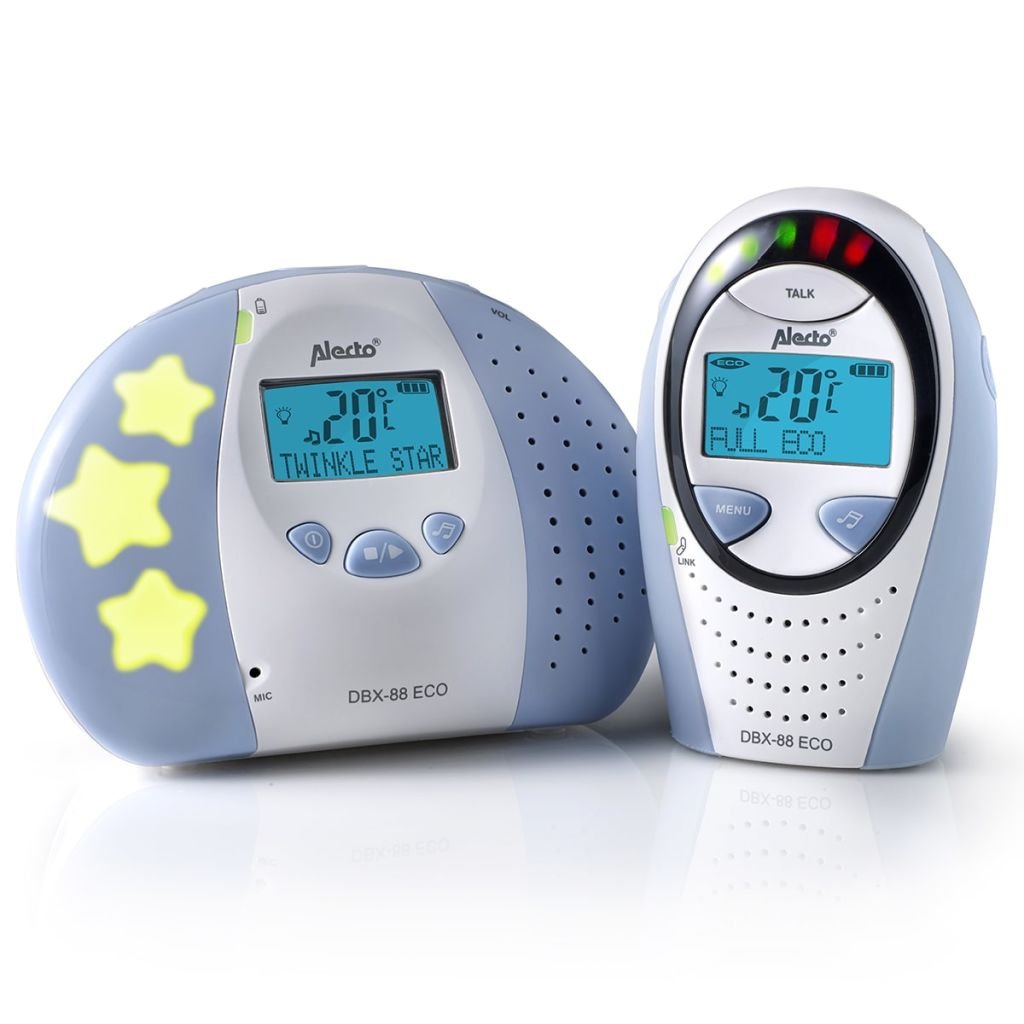 Alecto Bambino DBX-88 ECO DECT Baby Monitor Audio Babyphone con Connessione Sicura