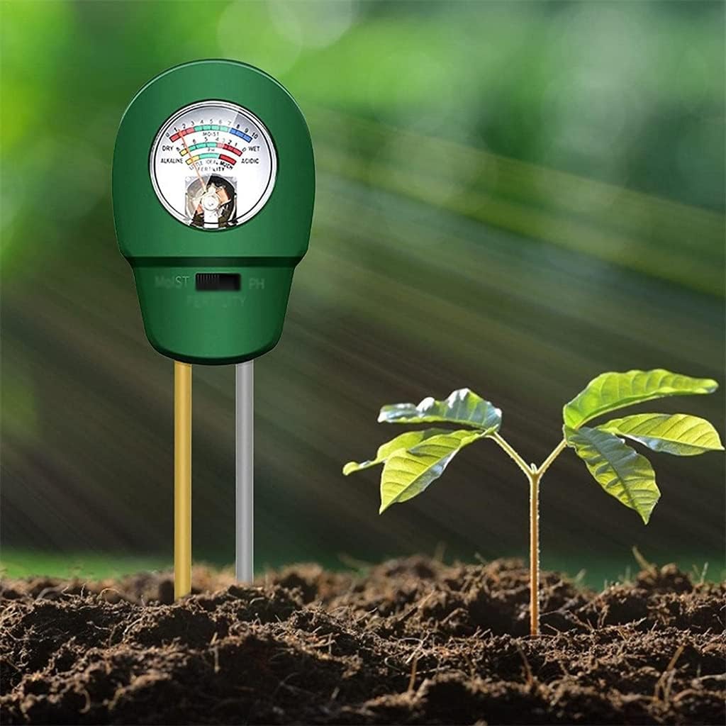 3 in 1 Soil Fertile PH Meter Humidity Tester Sensor Moist Test Analyzer Monitor Detector (Color : A, Size : One Size)