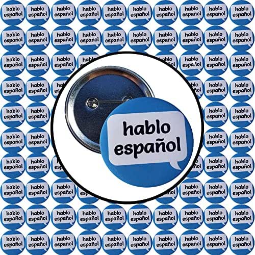 Amazon.com: hablo español pin - I speak Spanish pinback button - 2.25in ...