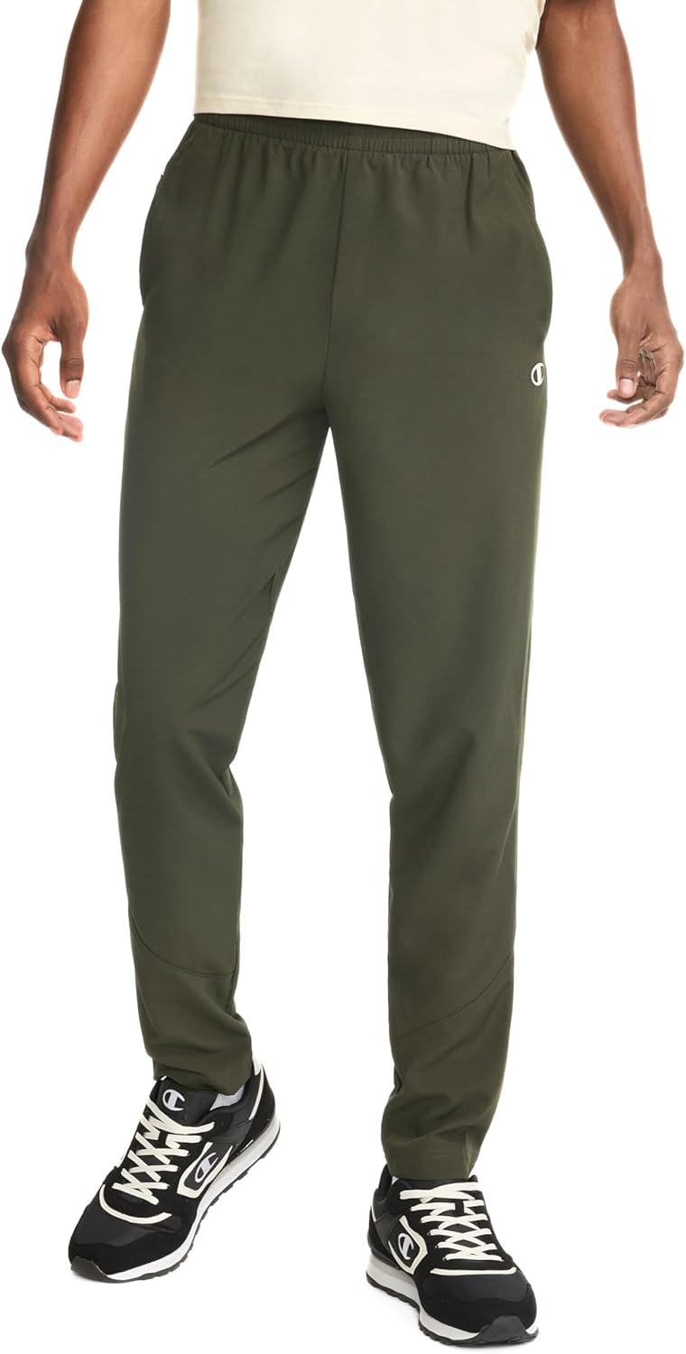 Champion Men's MVP Lightweight Woven Pants for Men, Best Comfortable Pants for Men, 30.5"