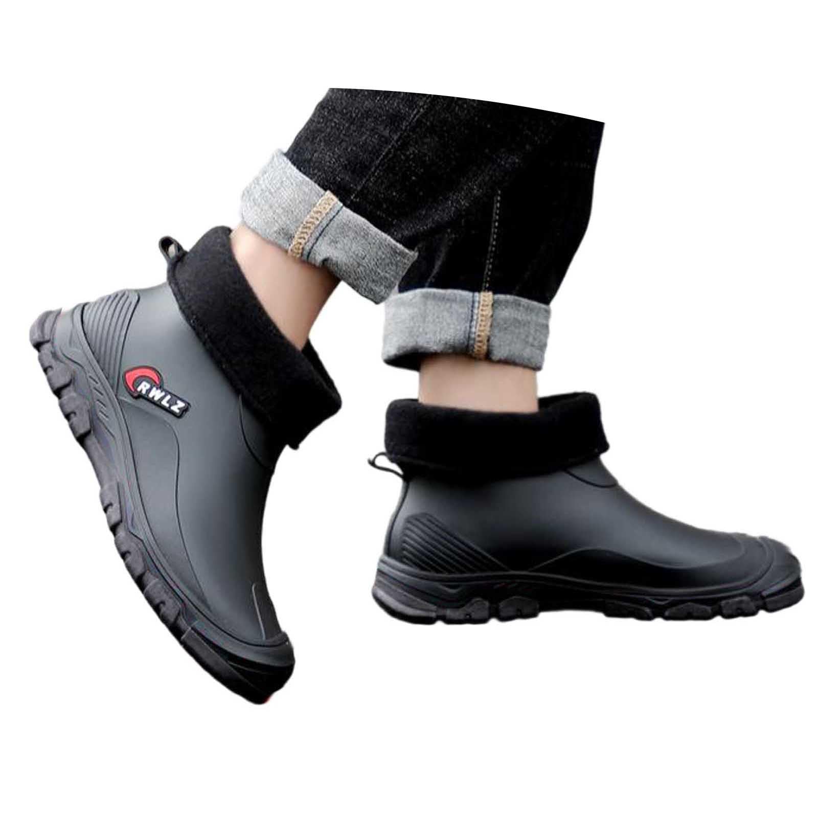 Gartenschuhe Arbeit Herren Gummischuhe Leicht Erwachsene Wasserdicht Gummistiefel Damen Freizeit Regenstiefel Garten Stiefeletten Winter