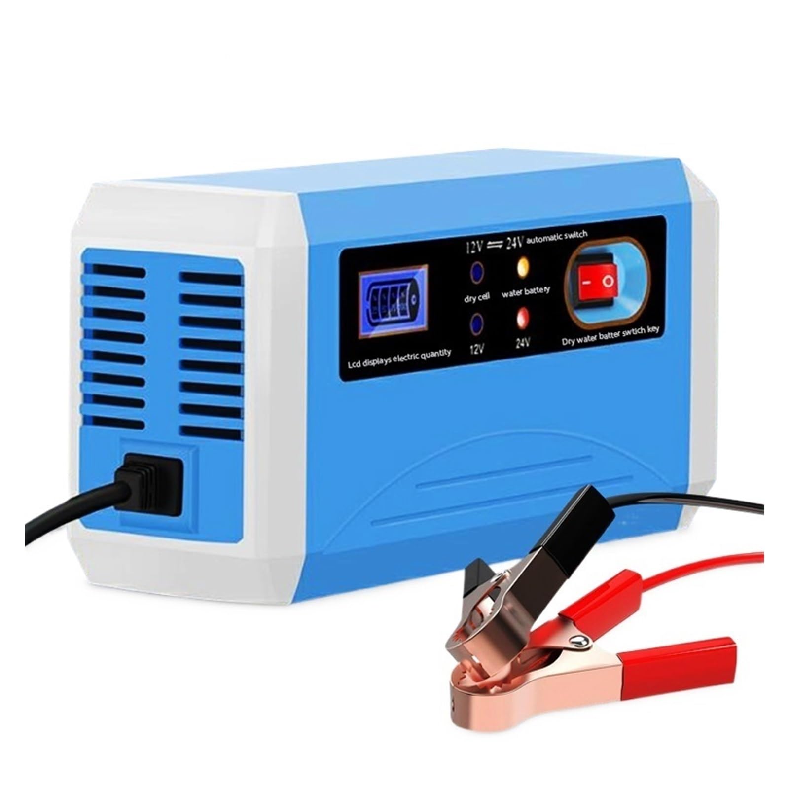 12V 24V 10A Samochodowa Ładowarka Wyświetlacz LED Inteligentna Ciężarówka Motocykl Puls Naprawa Wet Dry Lead Acid Wydajne Szybkie ładowanie