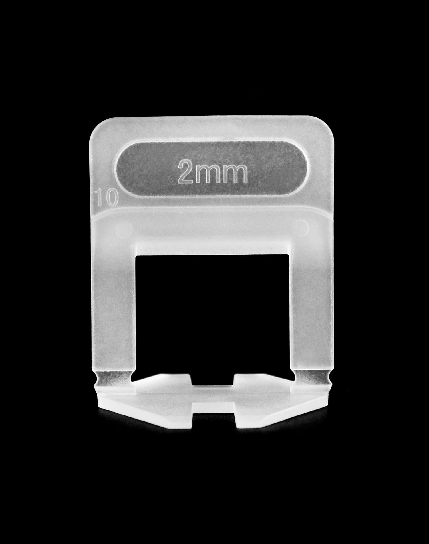 QWORK Zestaw 200 uchwytów do poziomowania płytek 2 mm, uchwyty ułatwiające układanie płytek o wysokości 3-12 mm