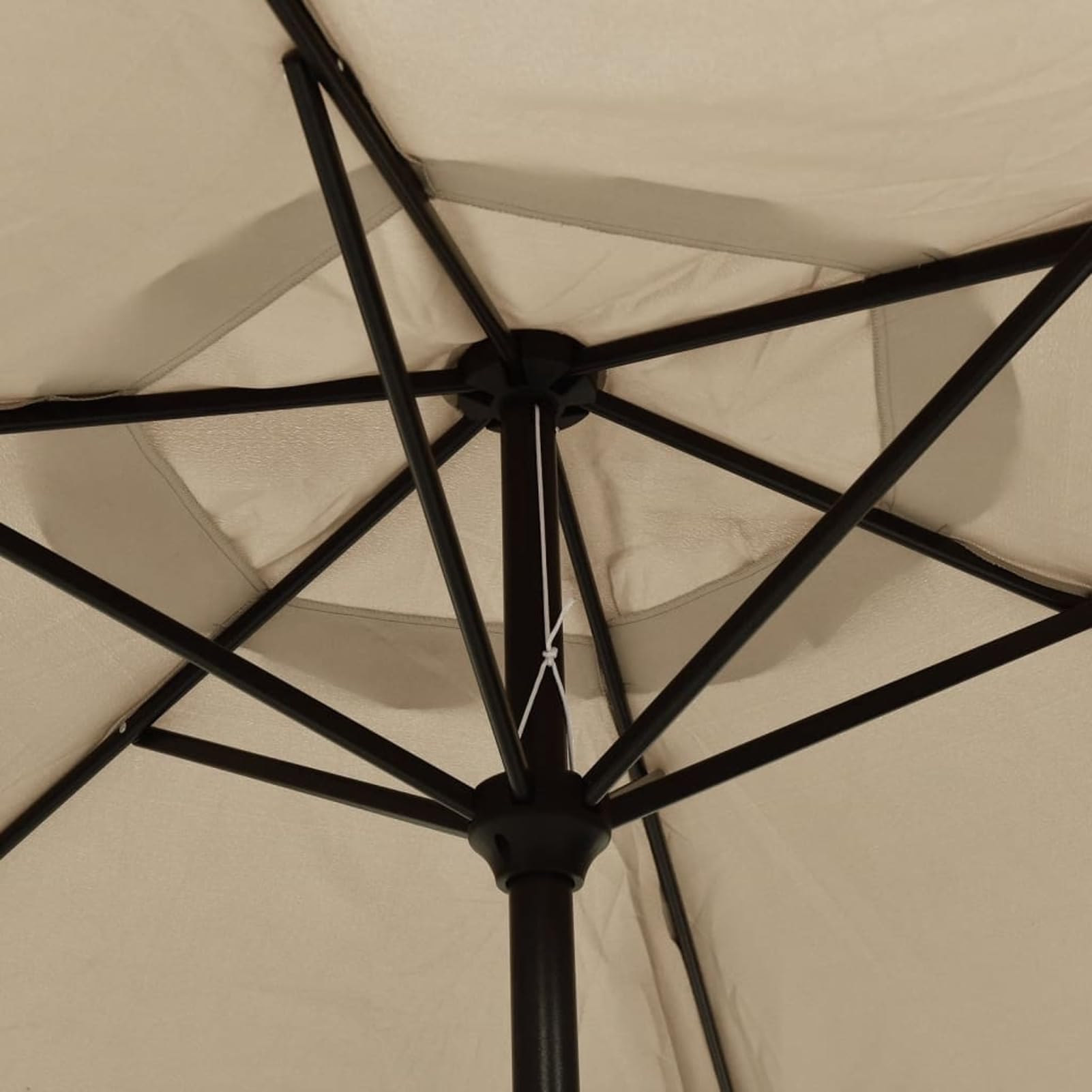 Homgoday Sombrilla de Aluminio Gris Topo 200x224 cmSombrilla de Jardín, Protección UV Sombrilla Jardín Grande Orientable Jardín Parasol Balcón