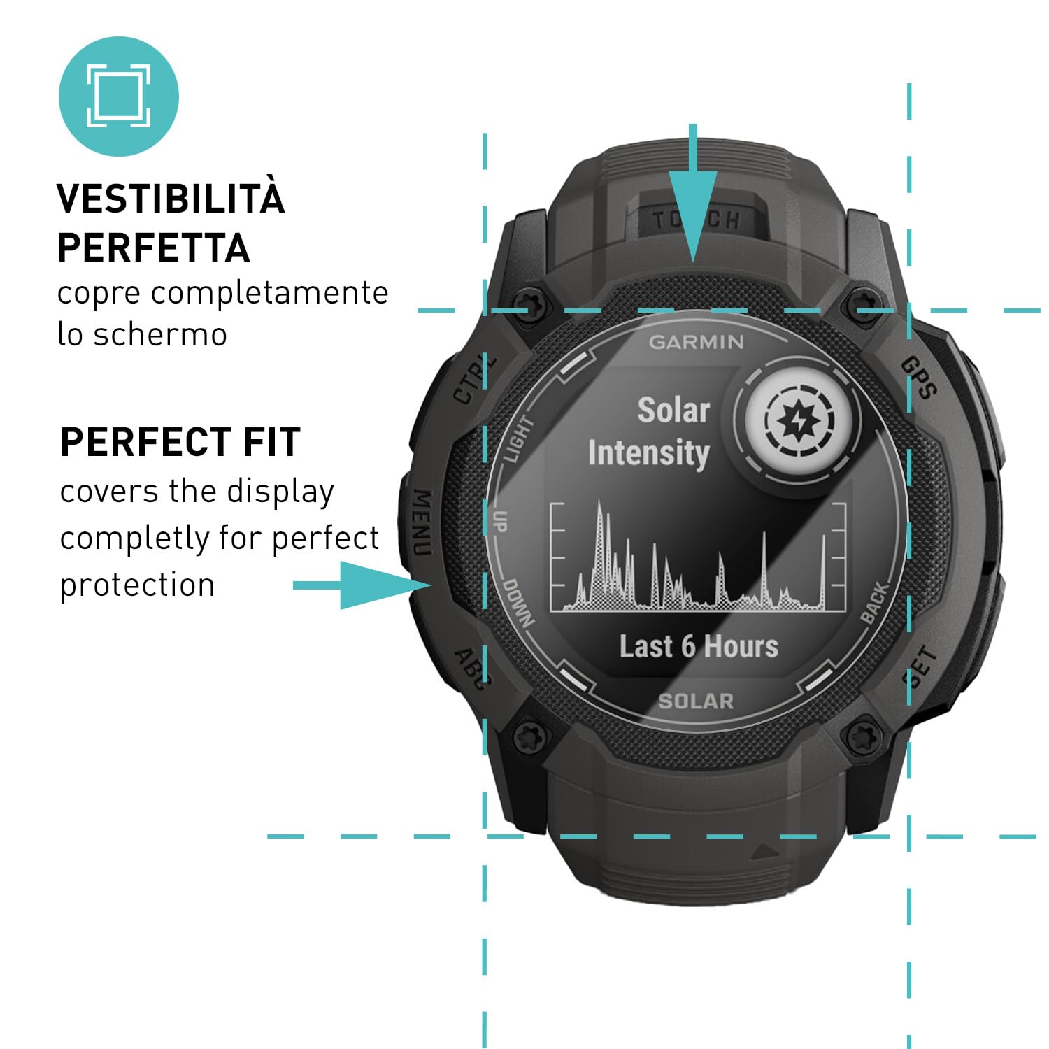 LUSEE 4 Pezzi Vetro Temperato per Suunto Ocean Pellicola Protettiva [Anti graffio] [durezza 9H] [Chiaro HD] Vetrino Protezione per Schermo