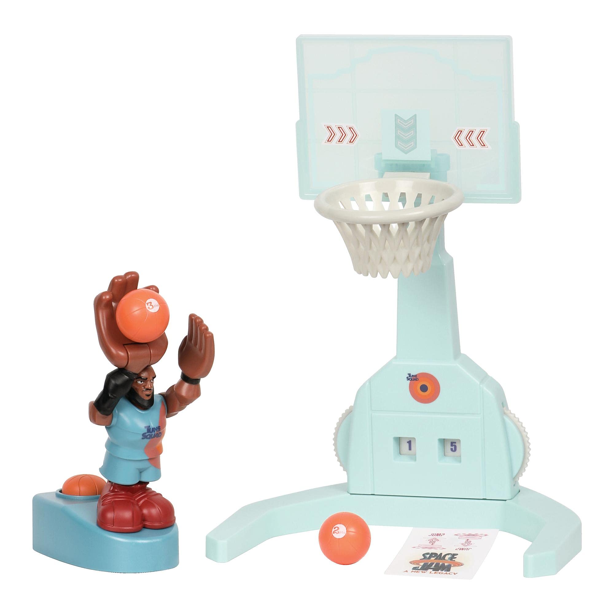Space Jam New Legends Lebron Playset con 1 Mini Personaje para Reproducir los tiros de Lebron del fim Space Jam para niños a Partir de 4 años, Juguetes Preziosi PCE04010