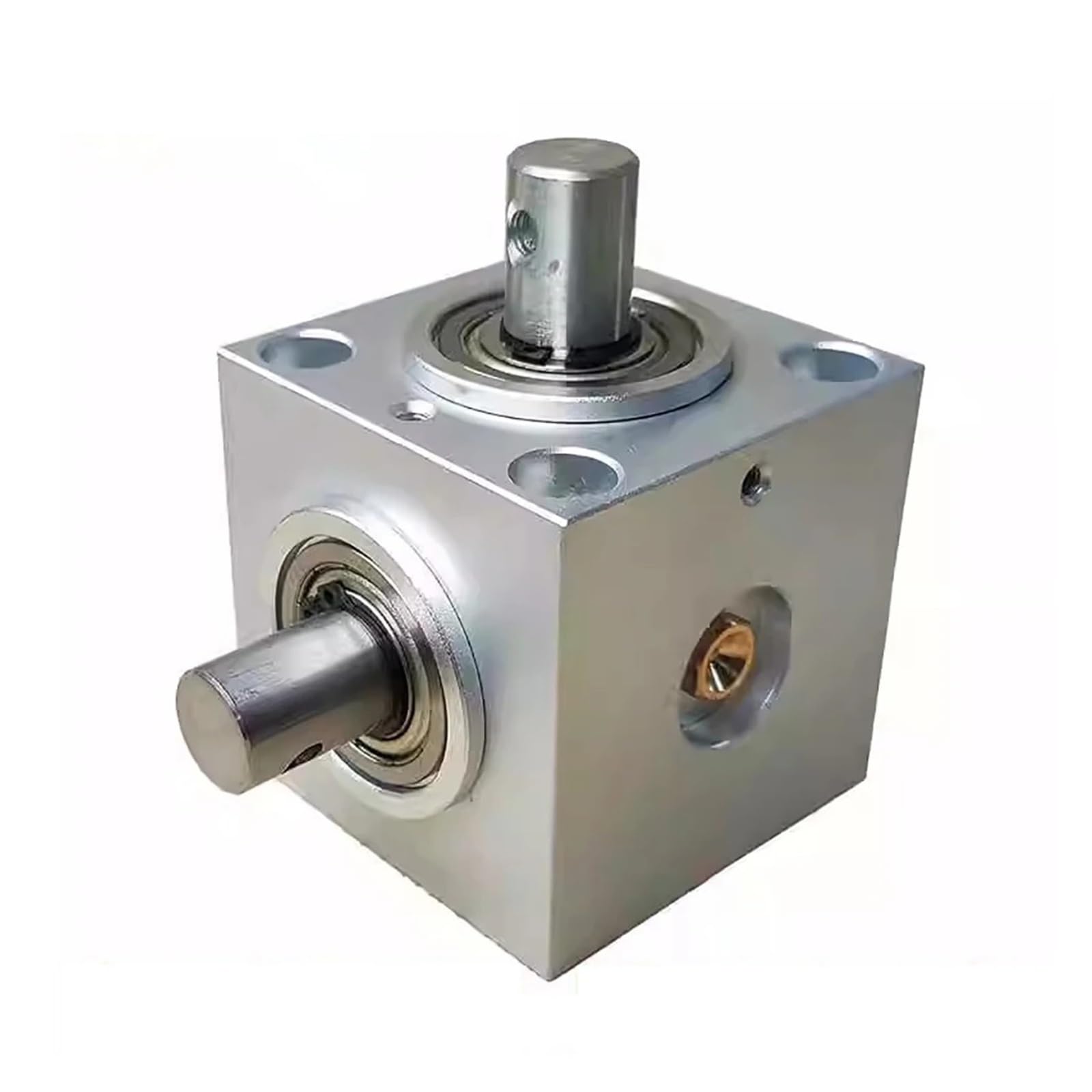 Vertikale Art rechtwinkliges Lenkgetriebe 1,5 M 20T 90 Grad Kommutator 15MM Durchmesser Doppelwelle 2000RPM 12Nm