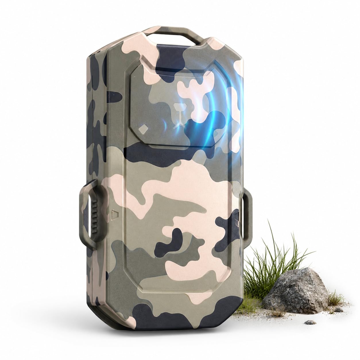 LETWESAF Sensore radar per allarme camping, solo sensore, mimetico | Ricevitore richiesto. Radar 24 GHz per esterni, IP66, adatto a vialetto, fattoria, camper e mimetico.