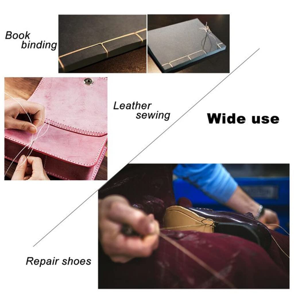 Starter-Set und Zubehör für Lederhandwerk: Lederfaden, Nähnadeln, Ahle, Schere, Lederhandwerkszubehör