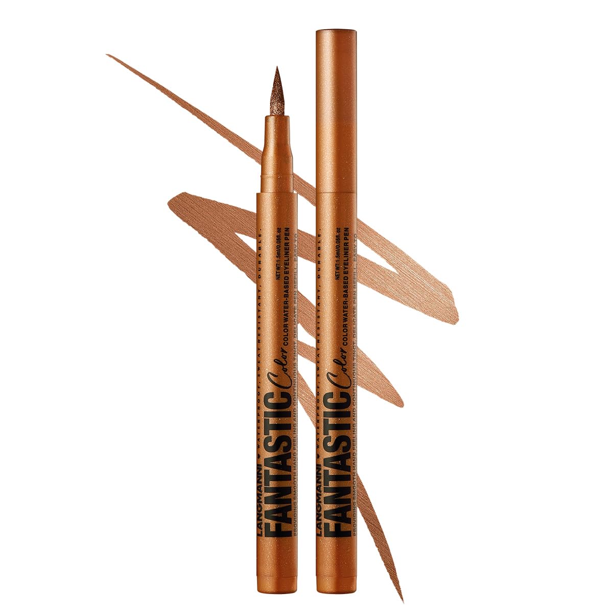 Bronze Liquid Eyeliner - Waterproof, Matte, Fine Tip (10#)