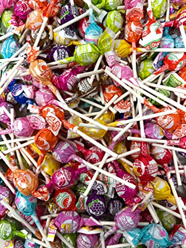 Charms Mini Pops Lollipops Suckers 3 Lbs Assorted 18 Flavor Variety Mix Bulk Value Pack 200+ Count In Resealable Stand Up Bag (48 Oz)