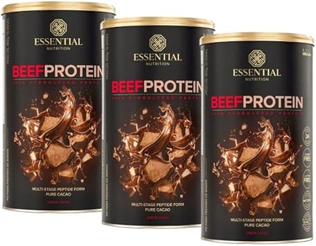 Kit 3 x Beef protein Cacau (480g) - Essential Nutrition