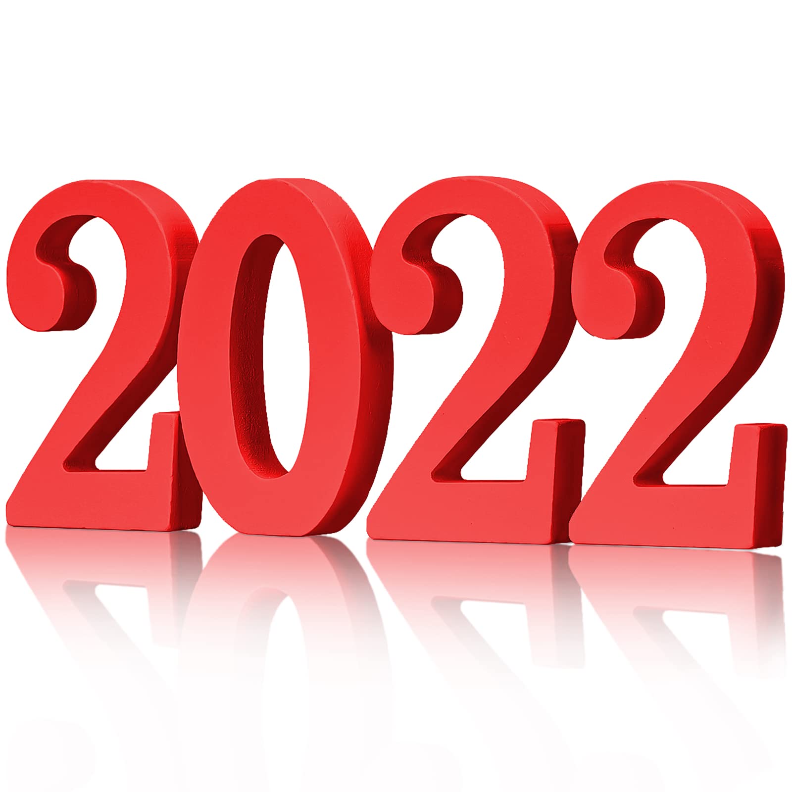 Buy 2022 Wooden Sign 2022 Numbers Wooden Table Top Freestanding Sign Letters Class of 2022 Block