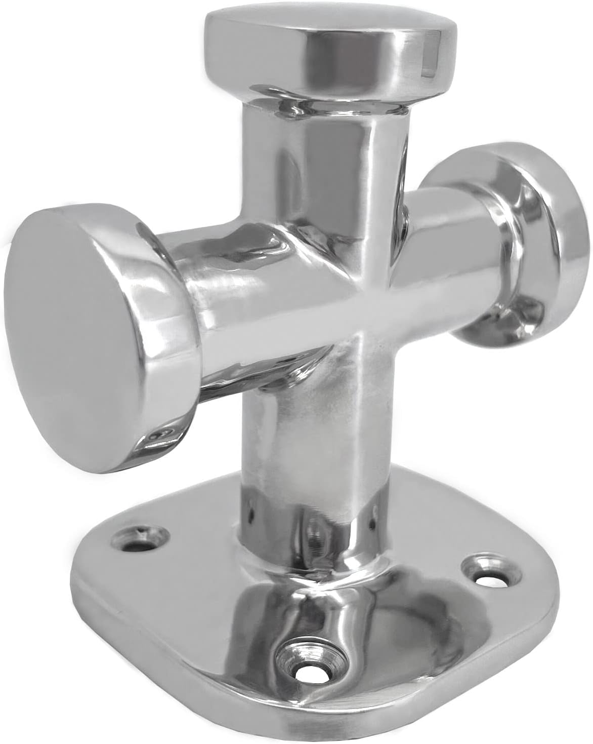 63x63mm Single Cross Bollard Mooring Bitt Bollard Stainless Steel Boat Deck Dock Rope Fasten Cleat