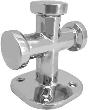 63x63mm Single Cross Bollard Mooring Bitt Bollard Stainless Steel Boat Deck Dock Rope Fasten Cleat