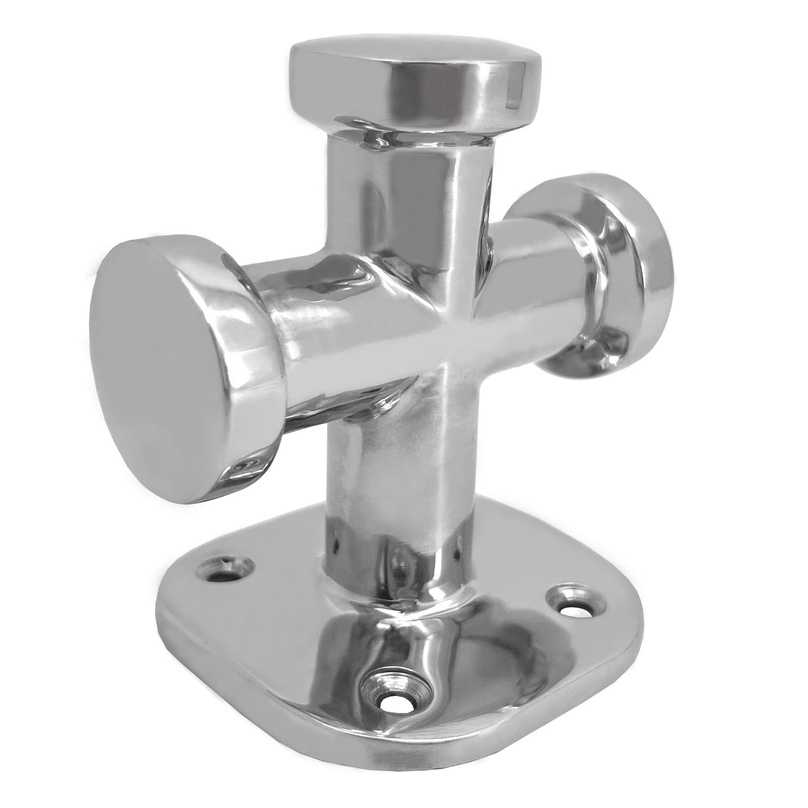 63x63mm Single Cross Bollard Mooring Bitt Bollard Stainless Steel Boat Deck Dock Rope Fasten Cleat
