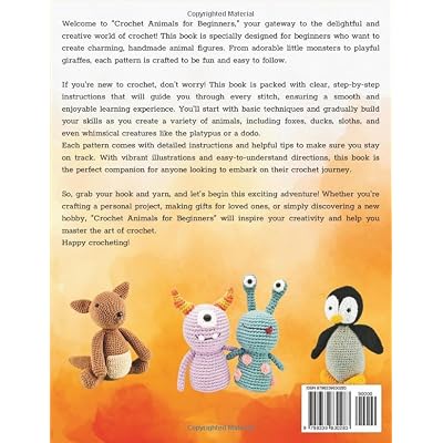 Crochet Animals For Beginners: 44 Easy Patterns to Craft Cute Animals! Paperback Large Print, September 20, 2024