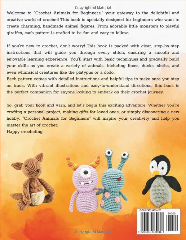 Crochet Animals For Beginners: 44 Easy Patterns to Craft Cute Animals! - Image 2