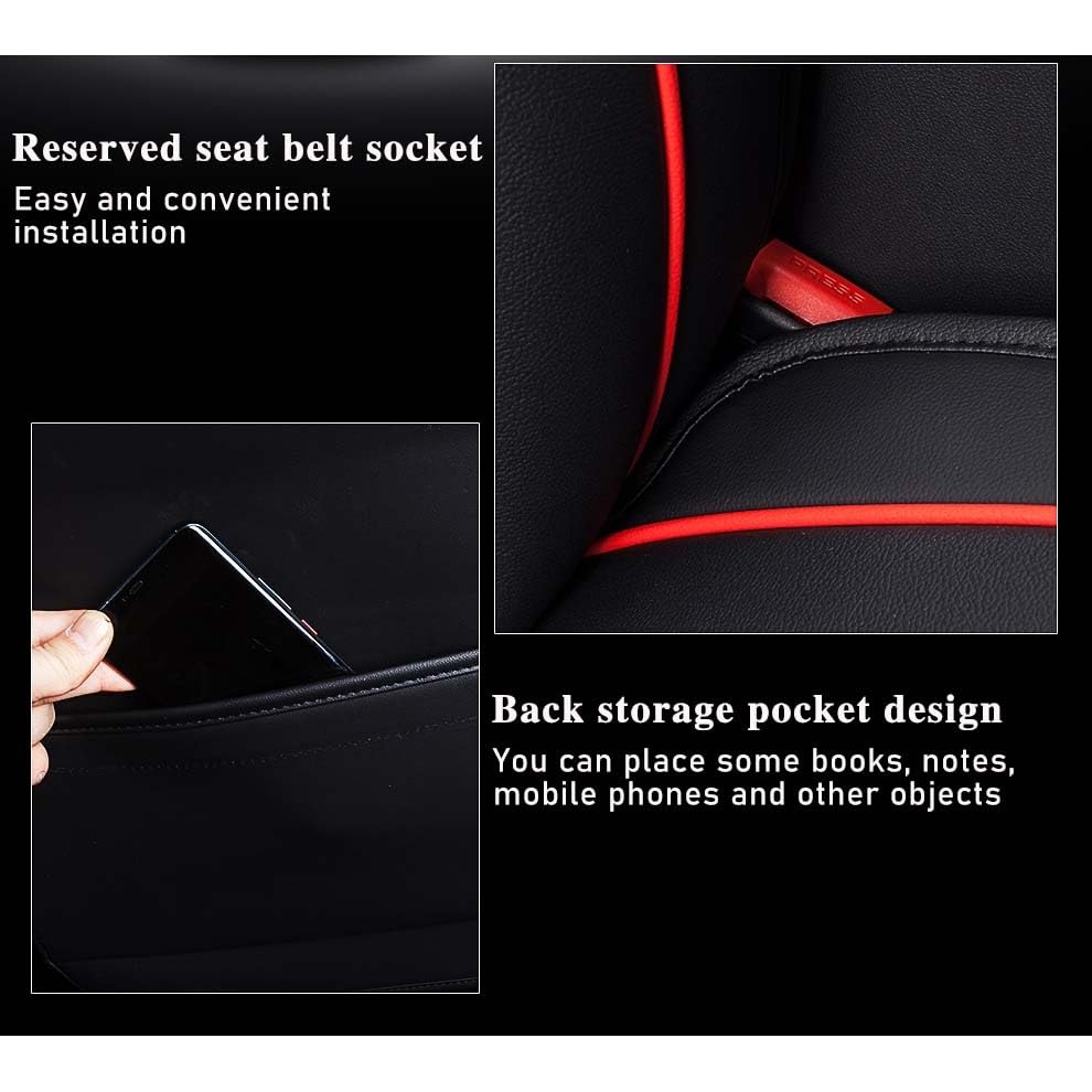 Couvre-coussin de siège voiture cuir PU de qualité supérieure pour VW