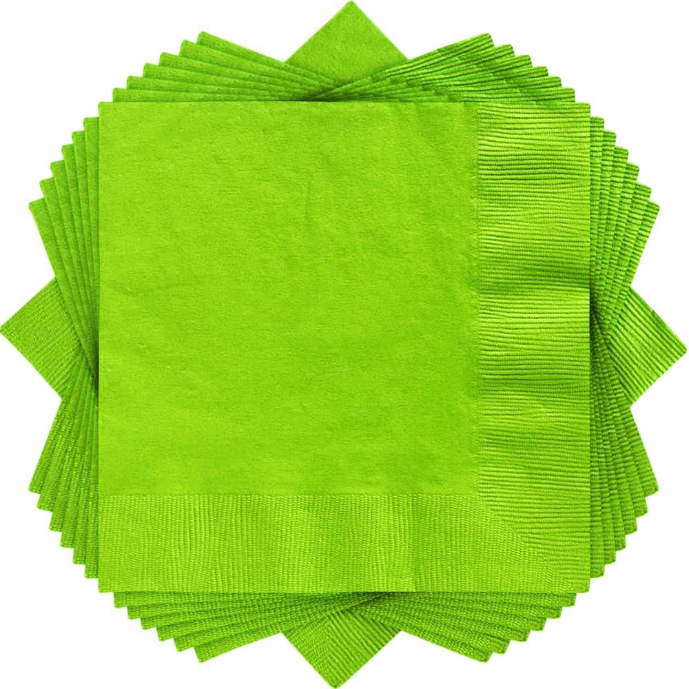 Amscan International Lunch Napkin S/C Hitch 2 Ply (Kiwi Green)Pack of 50