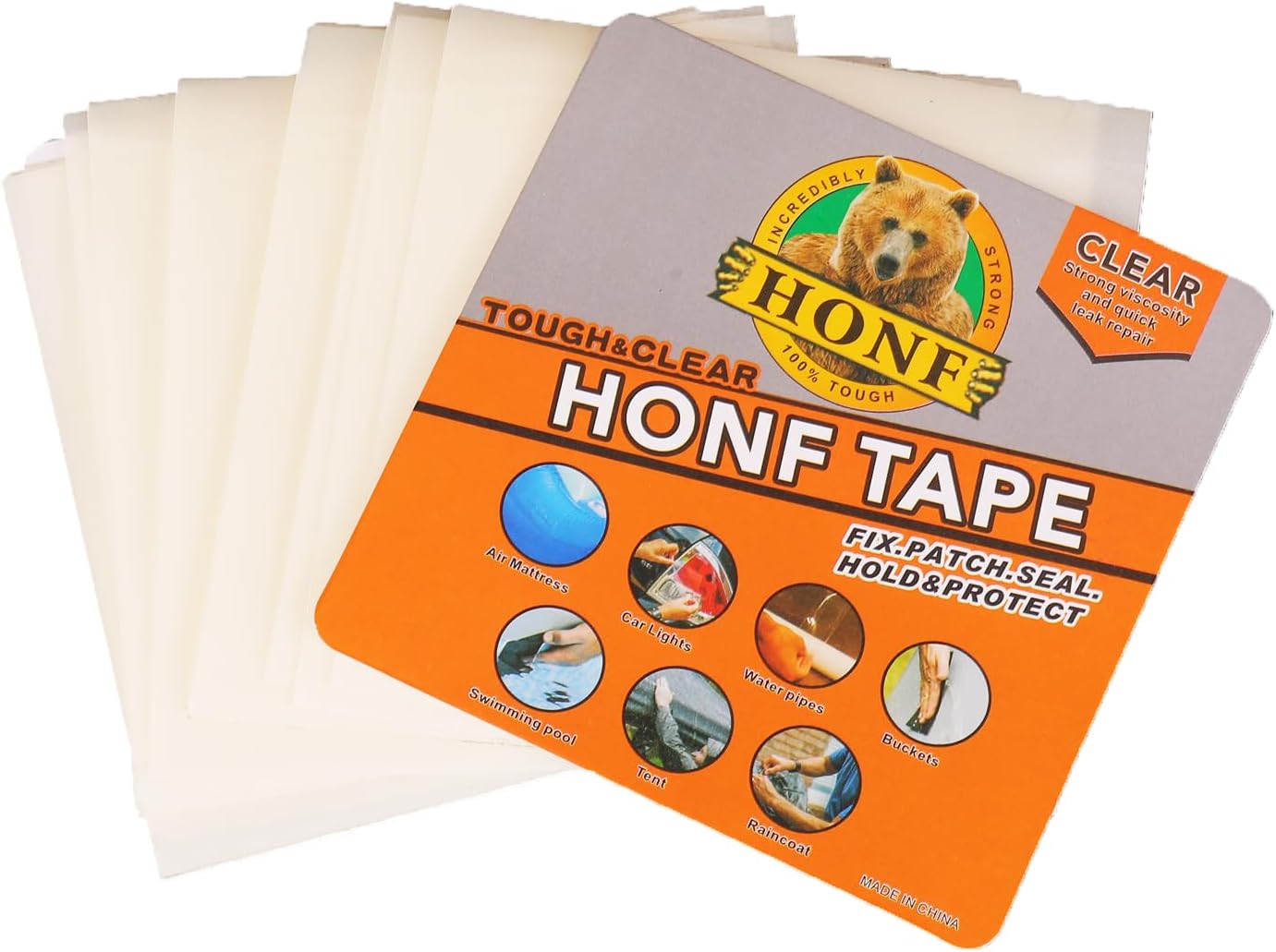 MTCELL TPU Pool Patch Repair Kit 10 Pcs 3.9in x 3.9in