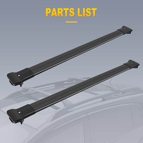 Miniatura 7 de OCPTY Barras transversales para portaequipajes para Jeep Liberty 2002 2003 2004 2005 2006 2007 barras de carga para bolsa de transporte de carga,