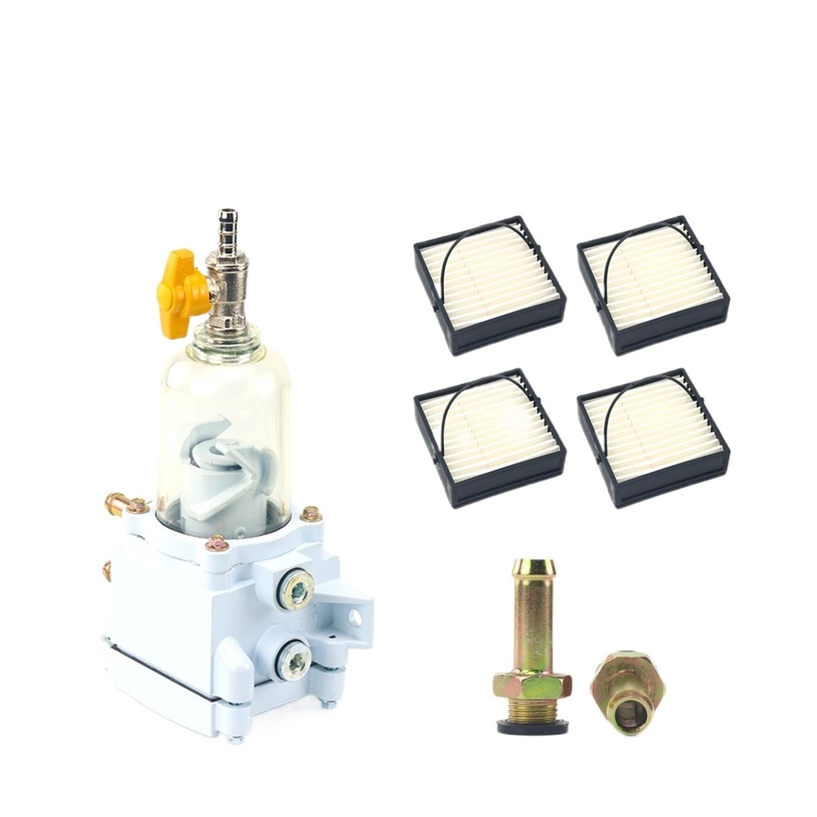Aynrjkkx One Color Oil-Water Separator 300Fg 300Fh Fuel Filter Assembly Swk-2000-5 With 00530 Replacement(300Fg With 4Pcs)