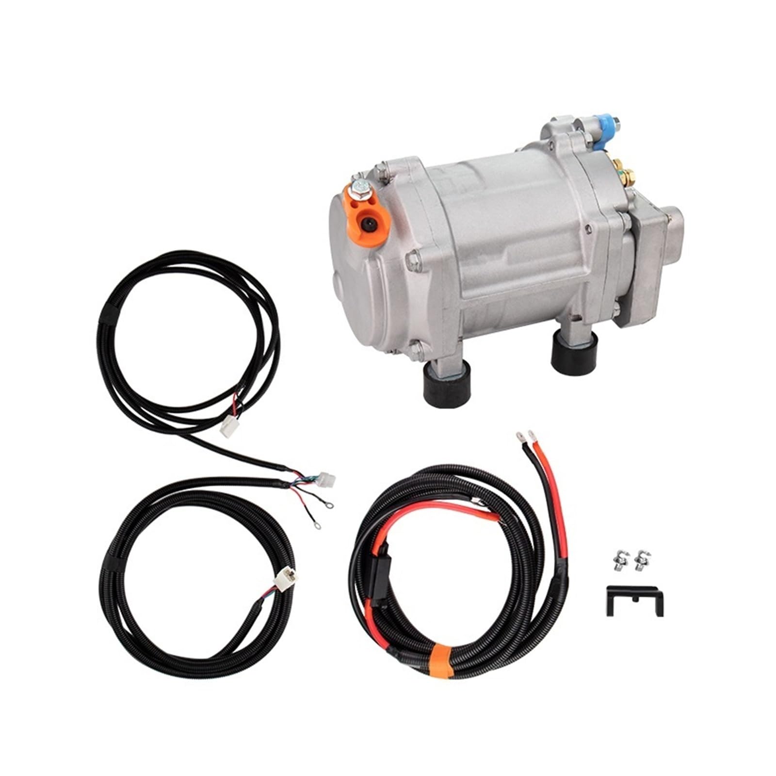 Weigexieo E-12V A/C 12V 24V 48V Electric Compressor Set For Auto Ac Air Conditioning Car Truck Bus Boat Tractor Shop Automobile Aircon，Car Ac Compressor H(E-12V)