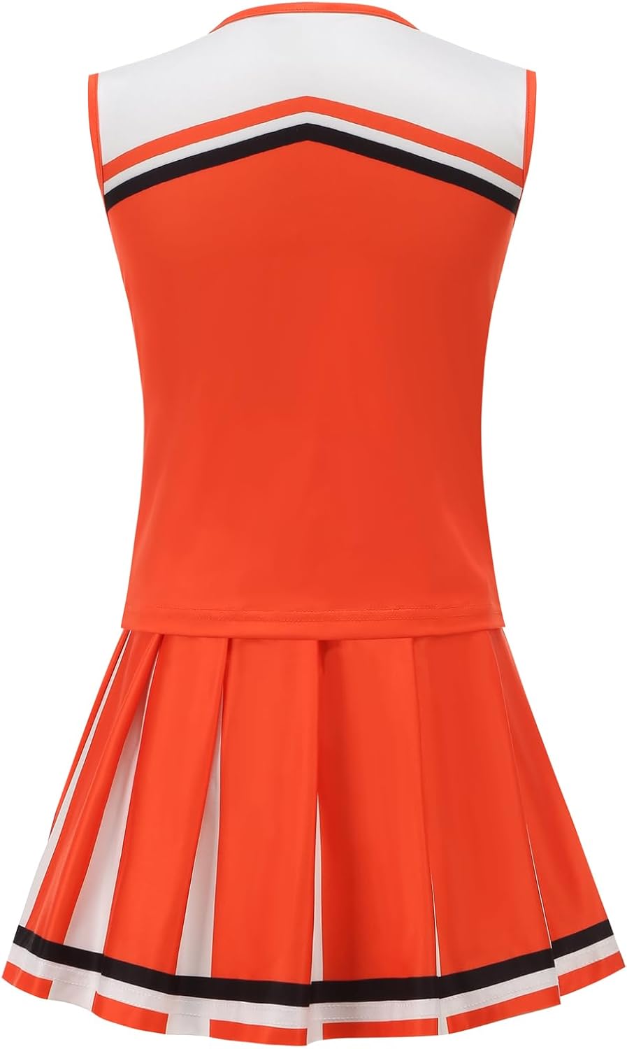 GRAJTCIN Cheerleader Outfit for Girls Cheerleading Costume Kids School Cheer Uniform Halloween Christmas Party Dress up - Image 4