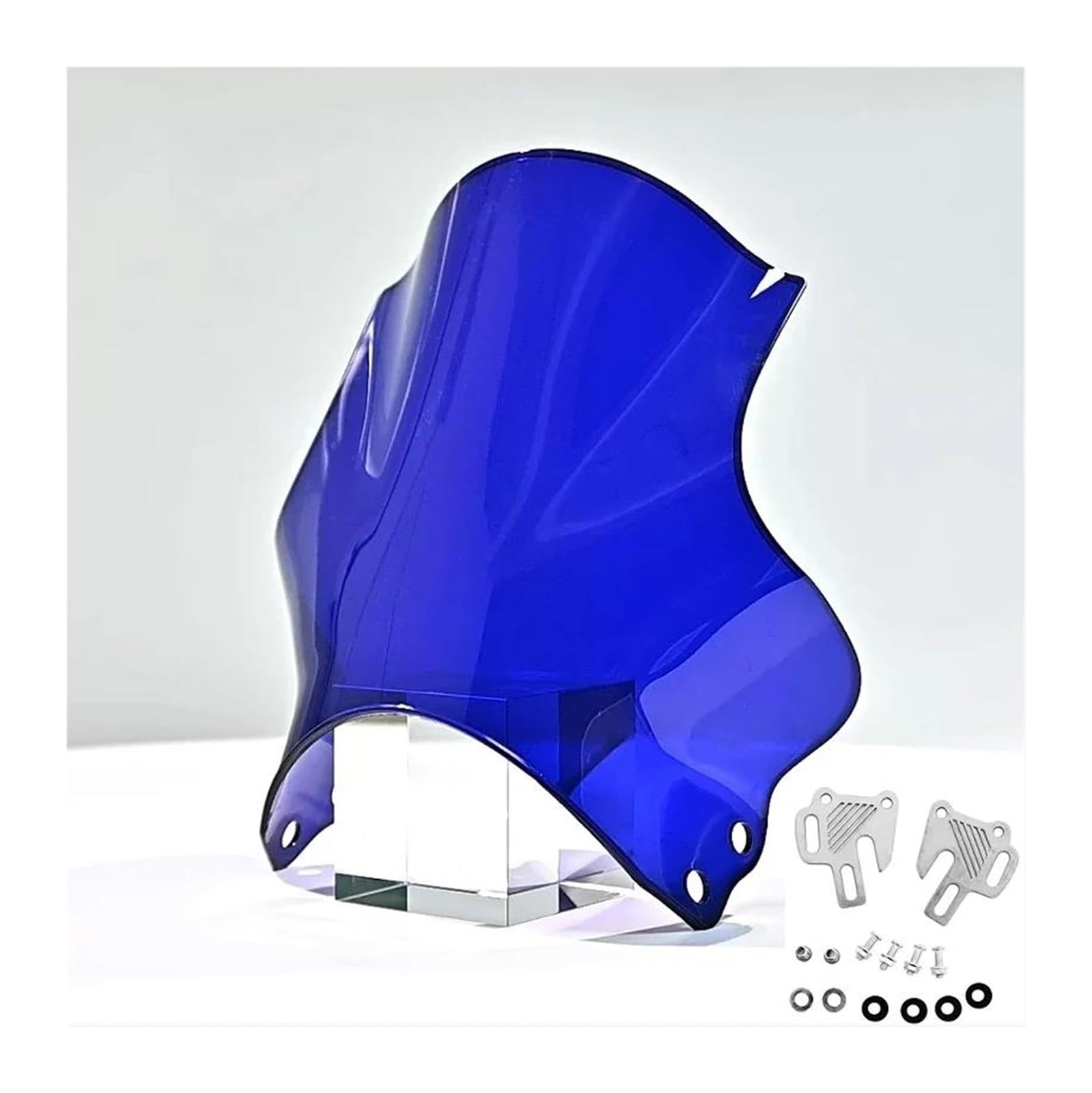 Parabrezza per Moto Hornet CB400 CB600 CB750 CB900 CB919 CB250, Luci Rotonde, Parabrezza per Moto da Strada Visiera Schermo Cupolino Paravento Blue