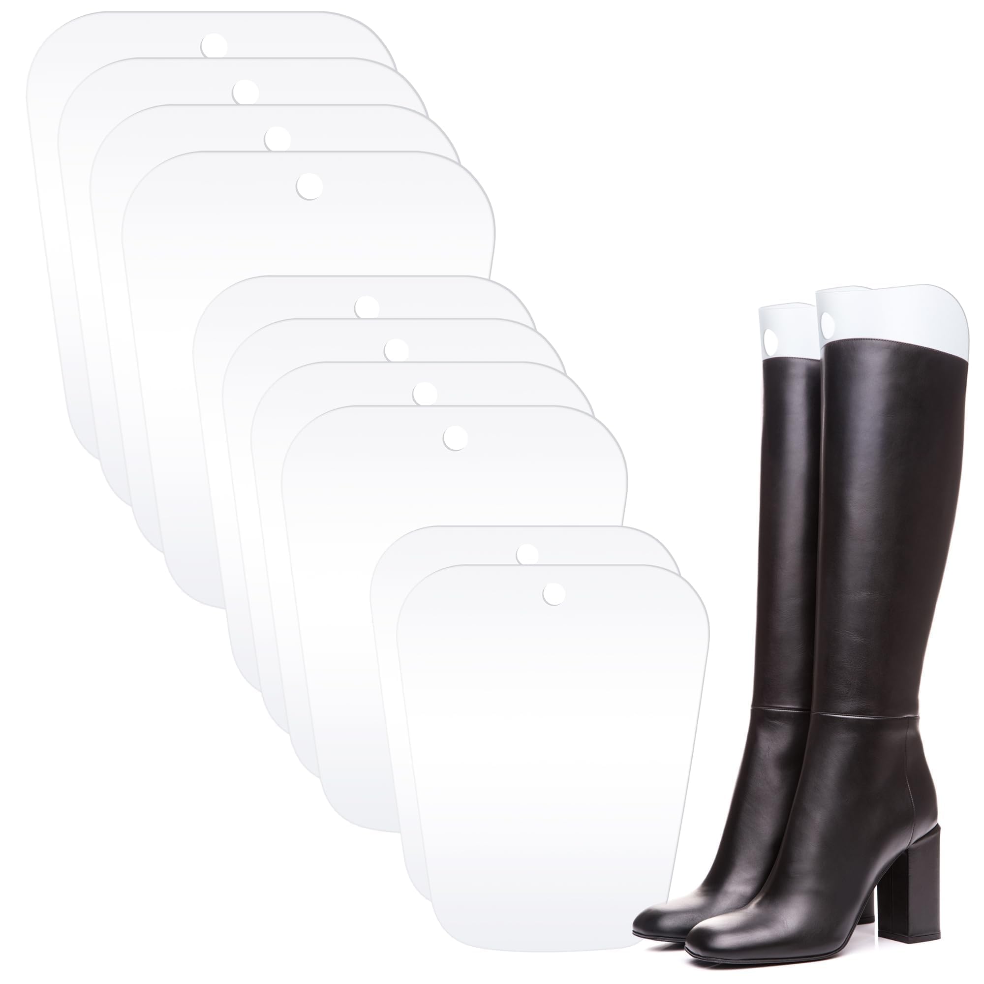 10 Pieces (5 Pairs) Boot Shaper Form Inserts Boots Tall Support for Women and Men