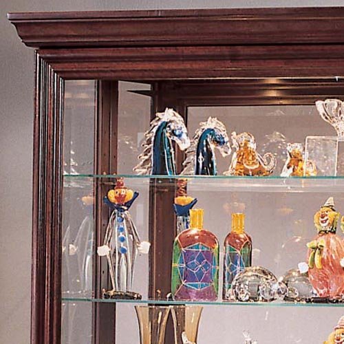 Pulaski Two Way Sliding Door Curio, 43 by 16 by 80-Inch