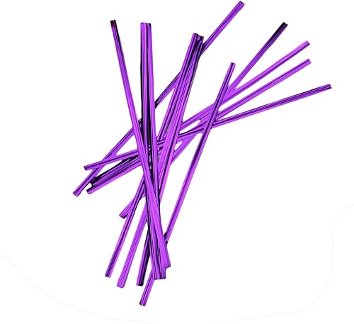 Miniatura 3 de Leline's Metallic Twist Ties, 800 Pieces 6 inches Bag Ties, Cable Tie for Candy Bag, Cello Treat Bag