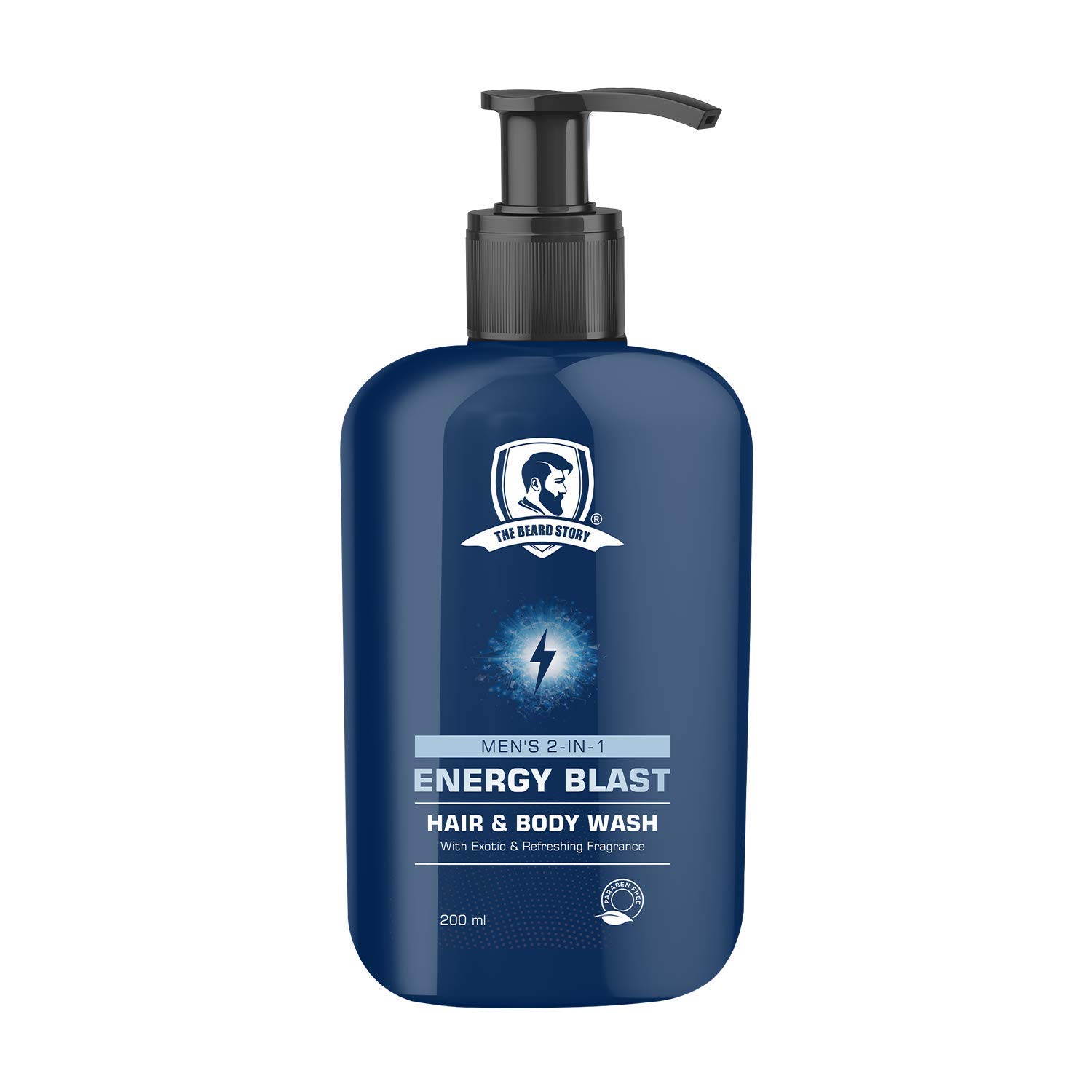 The Beard Story Men's 2 In 1 Men's Energy Blast For Body Wash & Hair Wash