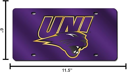 Miniatura 980 de Rico Industries Placa de matrícula de metal con incrustaciones láser de Florida Gators de la NCAA plateado,Alternativo,Negro -,Negro/Plata,Azul,azul