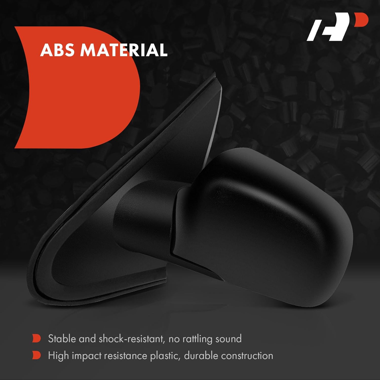 A-Premium Driver Side Manual Door Mirror - Compatible with Ford Explorer 1995-2001 - Non-Heated Manual Folding Black Outside Rear View Mirror - Replace# 5113228AA