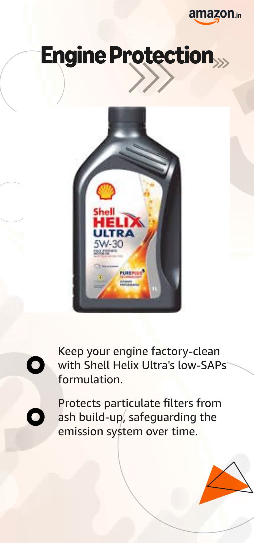 Shell Helix Ultra 5W-30 Fully Synthetic Motor Oil for Diesel and