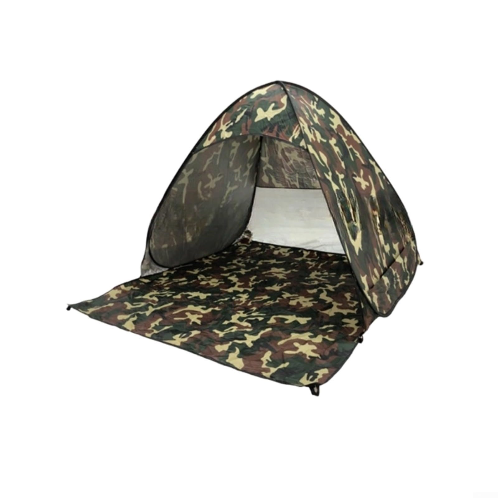 Tenda da spiaggia ad apertura rapida automatica con scudo UV, leggera e portatile, per sport all'aria aperta e campeggio (mimetica)