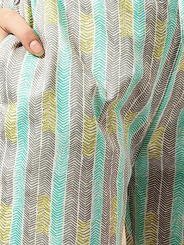 Image of MIRCHI FASHION Women's Straight Fit Fancy Rayon Jaipuri Foil Printed Kurta Set with Plazzo Pant