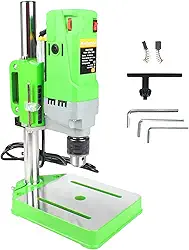 RATTMMOTOR Máquina de perfuração de bancada 710W 110V 0-2800RPM Mini furadeira de bancada 60 mm Mandril de perfuração multifuncional 1,5-13 mm Fresadora de perfuração