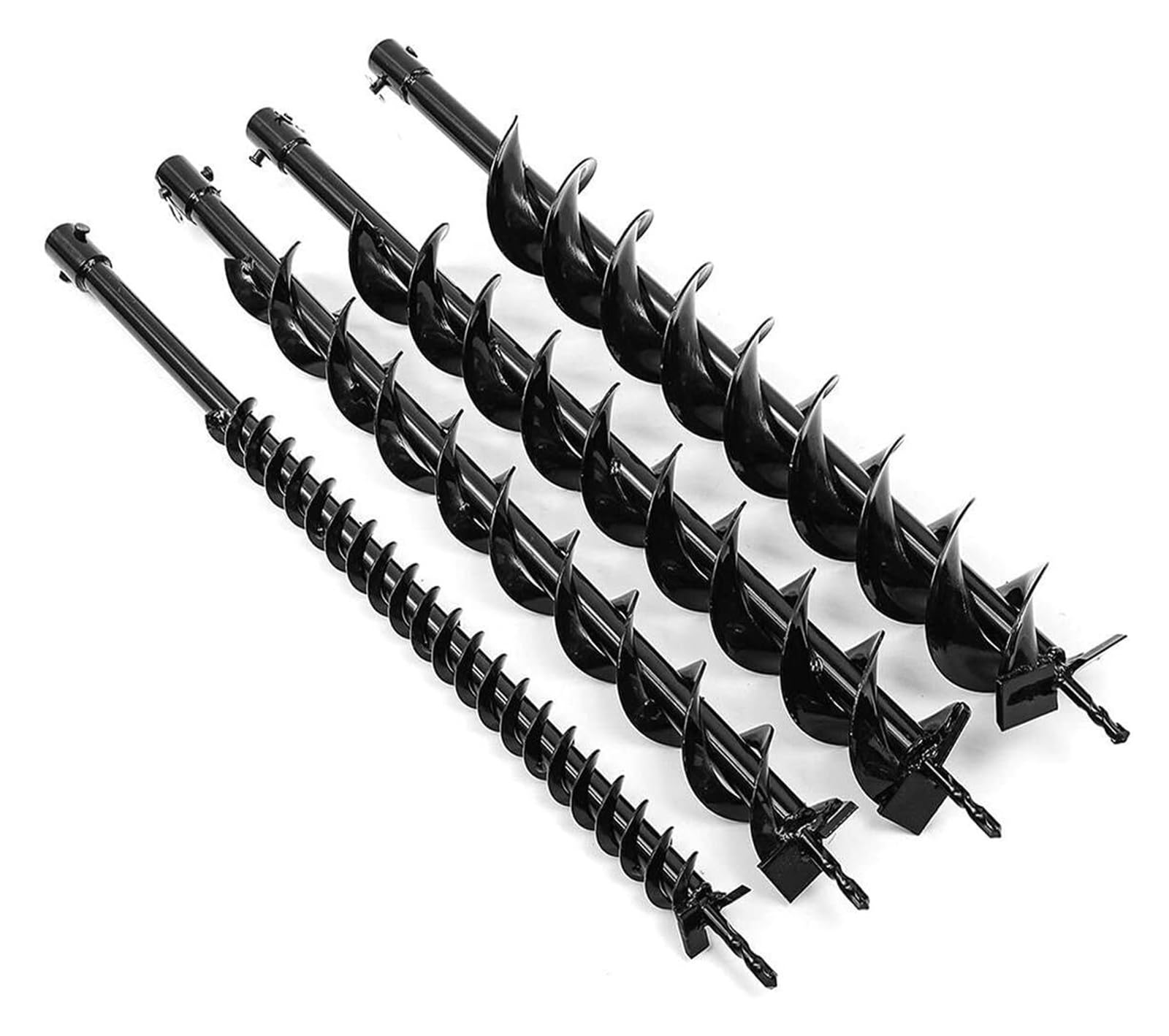 800mm Earth Drill Dual Blade Auger Drill Bit Fence Borer For Earth Petrol Post Hole Digger Power Tool Accessories 40/60/80/100mm(80mm)