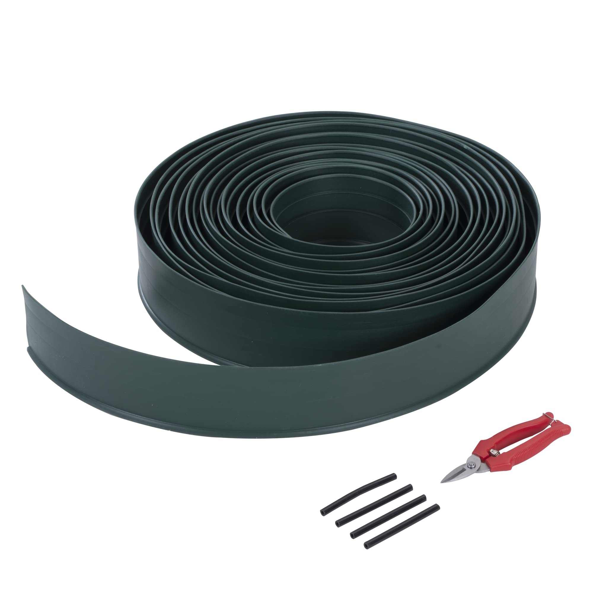 Landscape Edging Kit 60ft 4in Tall, Garden Edging Border with Connectors and Scissors, PE&PP Material Edging for Landscaping Flower Beds and Lawn, Green