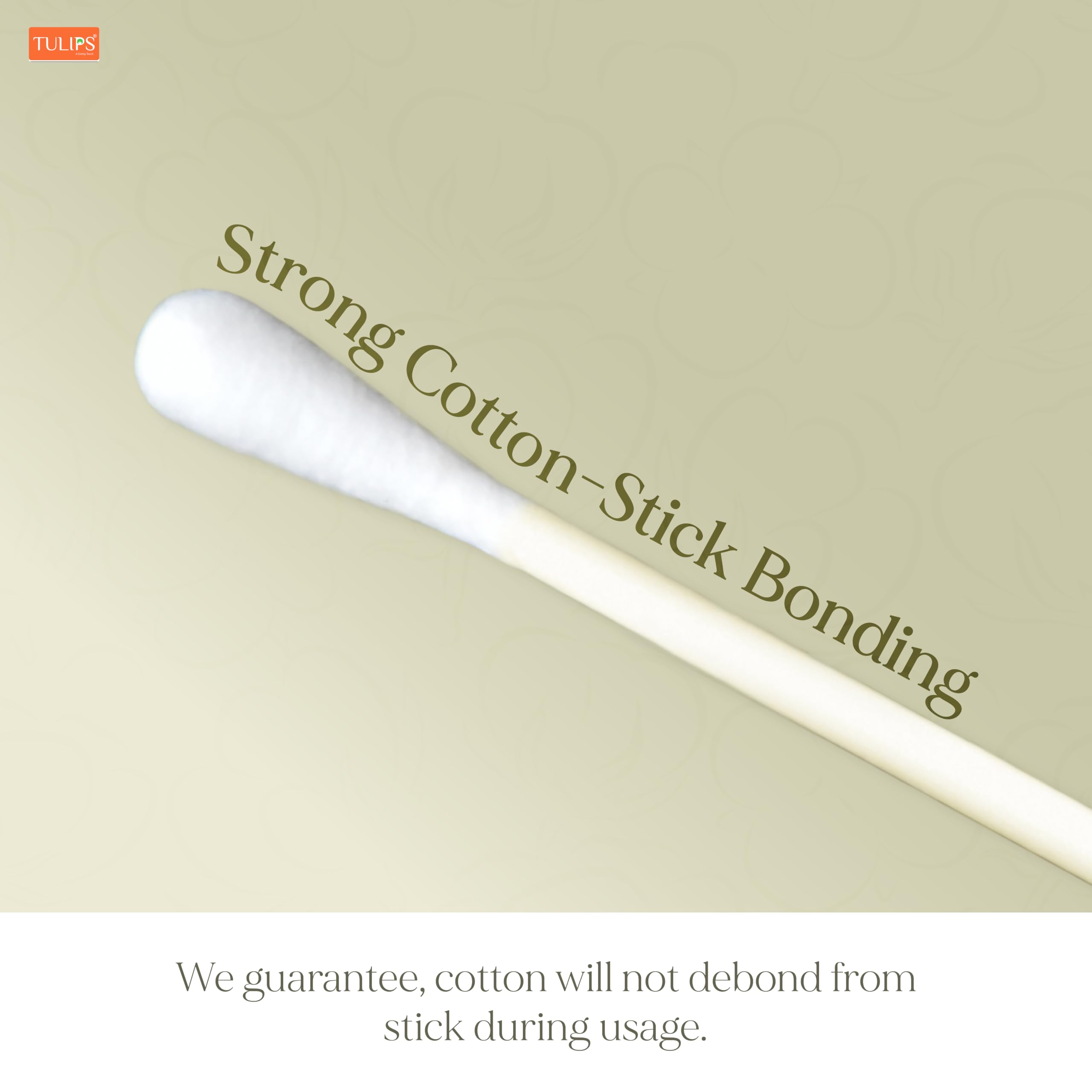 TULIPS Cotton Ear Buds/Swabs (pack of 2) with white PAPER Sticks (300/600 Tips ) in a Jar 2