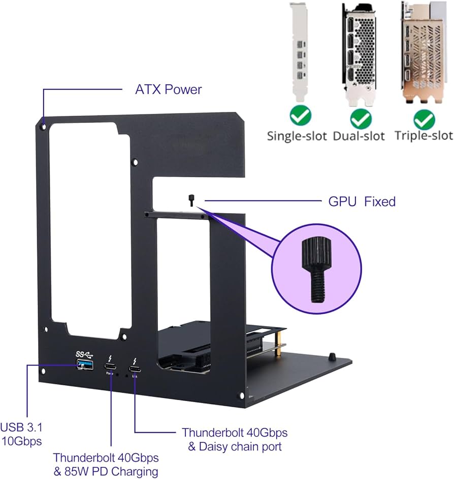 Amazon.com: eGPU Enclosure Dock Compatible with Thunderbolt 3/4 Amazon.com: eGPU Enclosure Dock Compatible with Thunderbolt 3/4