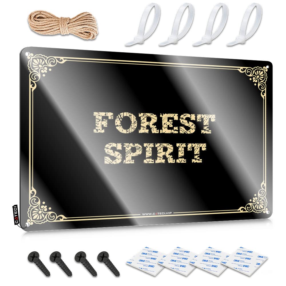 MWFKKADDB Funny Sarcastic Metal Tin Sign Bathroom Forest Spirit Tin Sign Backyard Bar Sign Beer Limit Sign(30X40CM)