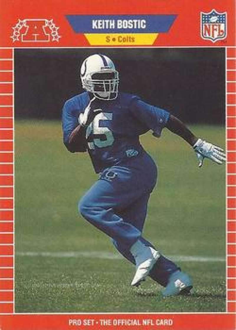 Amazon.com: 1989 Pro Set Football #456 Keith Bostic Indianapolis