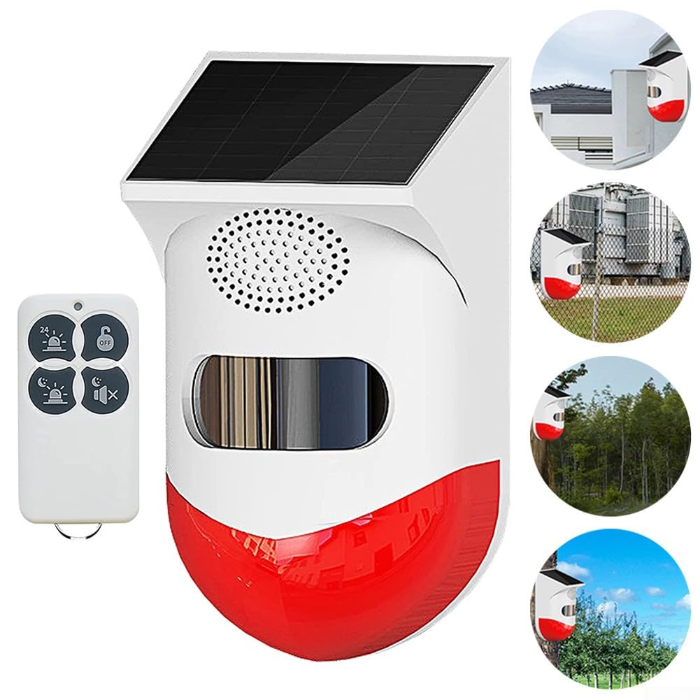 Alarme de détection de mouvement sans fil, alarme de sécurité domestique, détecteur de mouvement, alarme extérieure 120 dB avec télécommande