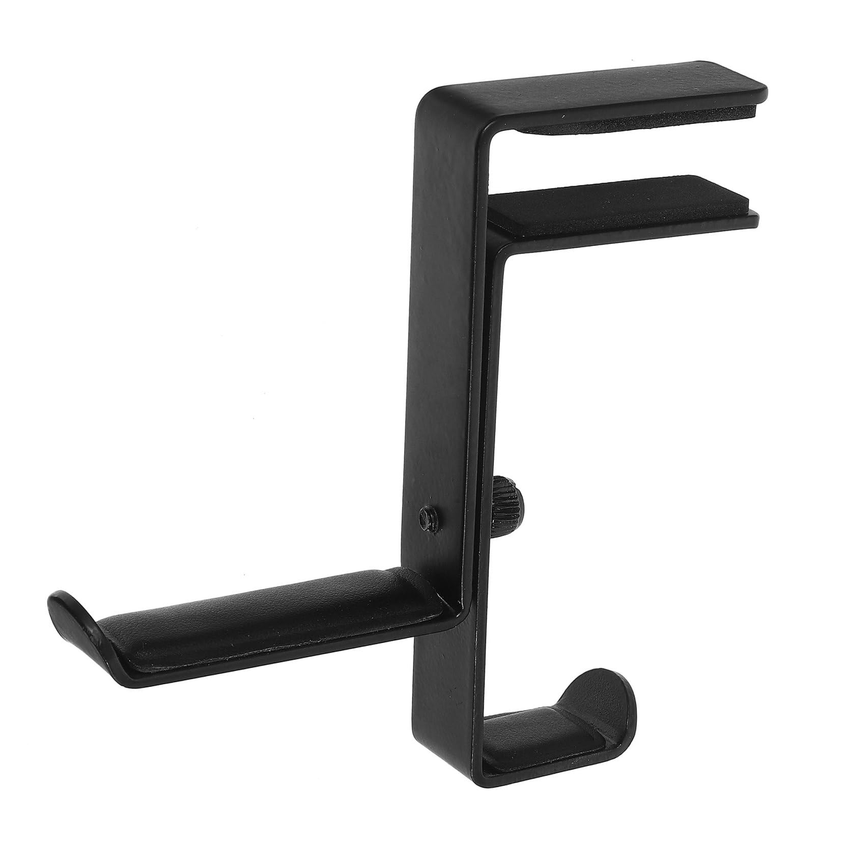 Angoily 2pezzi Supporto Per Cuffie Da Muro Ferro Gancio Per Headset Da Tavolo Organizer Per Auricolari Stabile e Resistente Per Casa Ufficio e Cafe Nero
