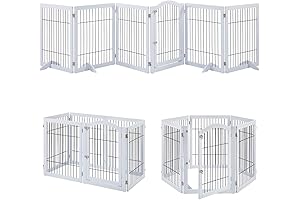 unipaws Extra Wide Dog Gate and Pet Playpen